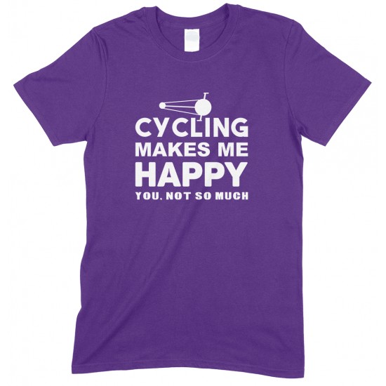 Cycling Makes Me Happy- You, Not So Much - Kids T Shirt Boy/Girl