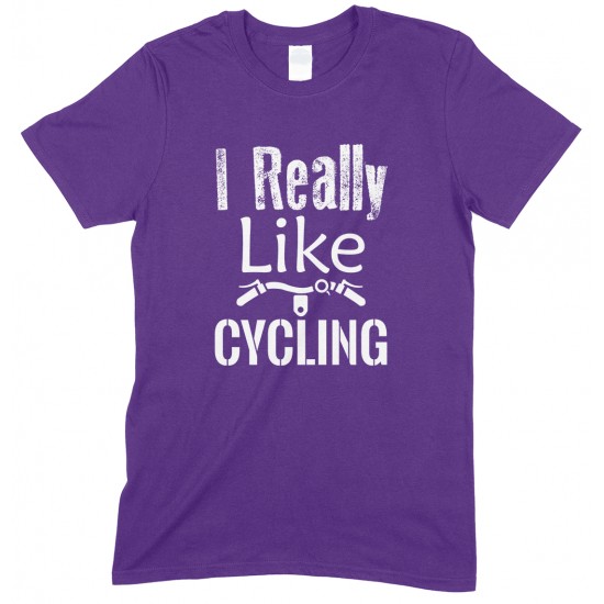 I Really Like Cycling-Unisex Adults T Shirt