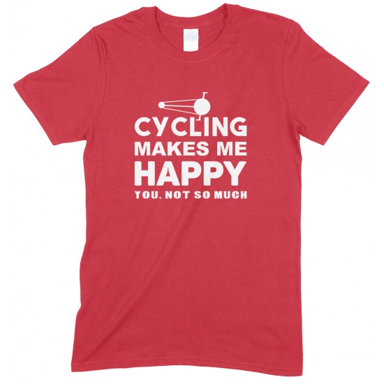 Cycling Makes Me Happy- You, Not So Much - Kids T Shirt Boy/Girl