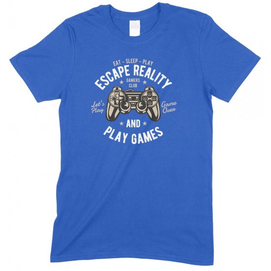 Eat Sleep Play Escape Reality and Play Games-Unisex Gamer T Shirt