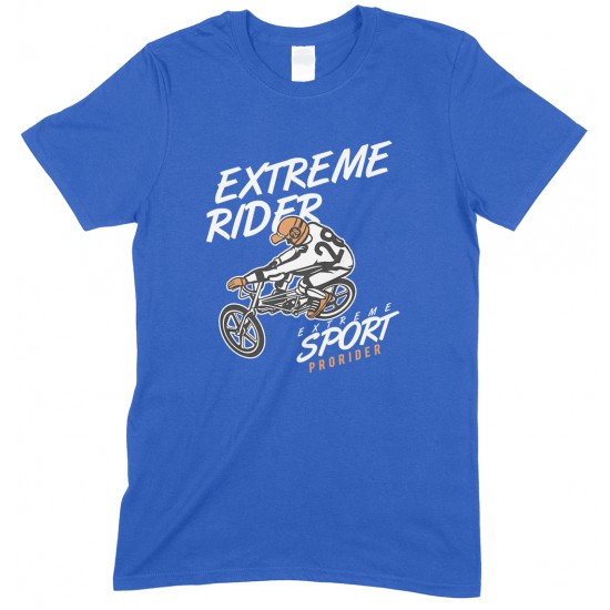 Extreme Rider- Extreme Sport BMX-Unisex Kids T Shirt Boys-Girls