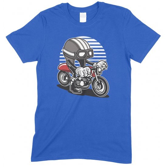 Caferacer Cartoon Motorbike Children's  Funny T Shirt