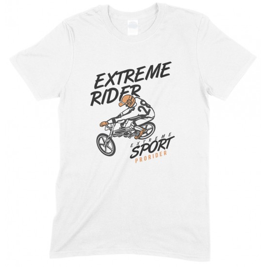 Extreme Rider- Extreme Sport BMX-Unisex Kids T Shirt Boys-Girls