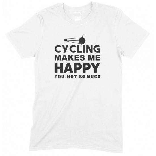 Cycling Makes Me Happy- You, Not So Much - Kids T Shirt Boy/Girl