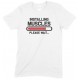 Installing Muscles Please Wait -Gym Unisex T Shirt