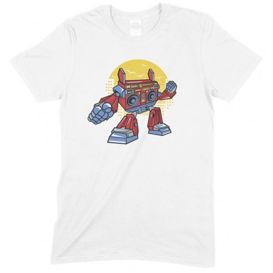 Boombox Robot Funny Boy/Girl Children's T Shirt 