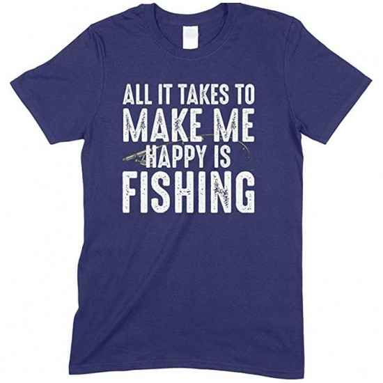 All It Takes to Make Me Happy is Fishing -Child's T Shirt Boy/Girl