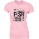 Born to Fish Forced to Work - Ladies Fishing T Shirt