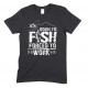 Born to Fish Forced to Work-Men's Unisex T Shirt