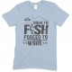 Born to Fish Forced to Work-Men's Unisex T Shirt