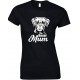  Boxer Face Dog Mum-Ladies T Shirt 