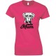  Boxer Face Dog Mum-Ladies T Shirt 