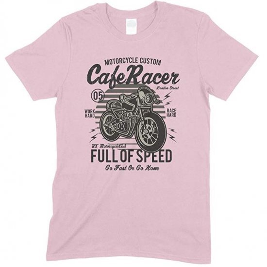 Motorcycle Custom Cafe Racer Full of Speed Go Fast Or Go Home -Child's T Shirt Boy-Girl 