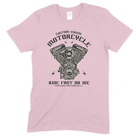 Custom Engine Motorcycle Ride Fast Or Die Kid's Unisex Fun T Shirt Boy-Girl 