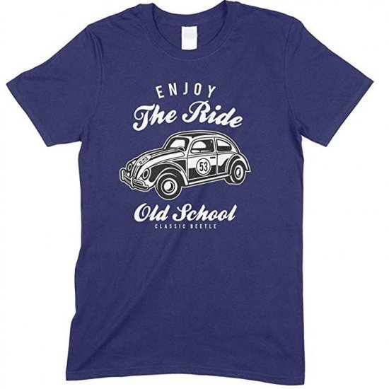  Enjoy The Ride Old School Classic Beetle- Children's T Shirt Boy-Girl