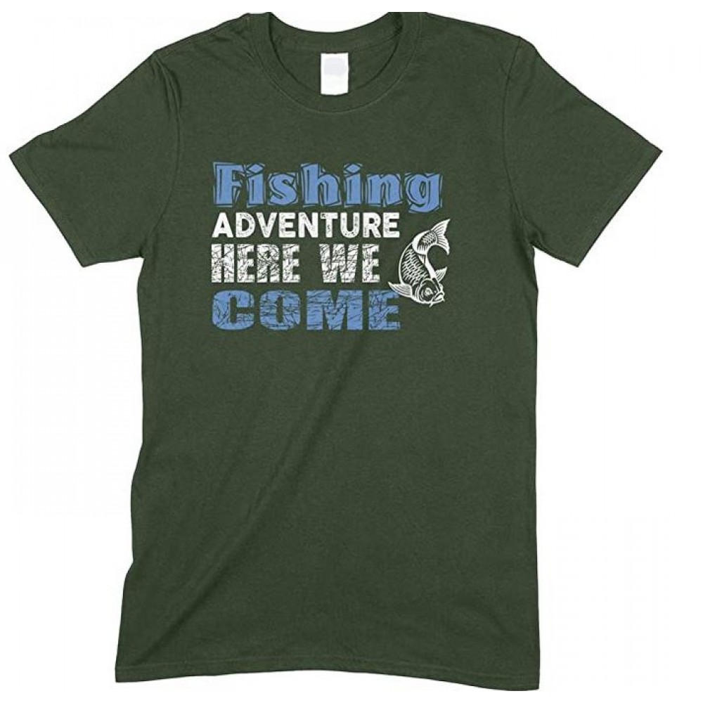 Fishing : Fishing Adventure Here We Come - Unisex T Shirt