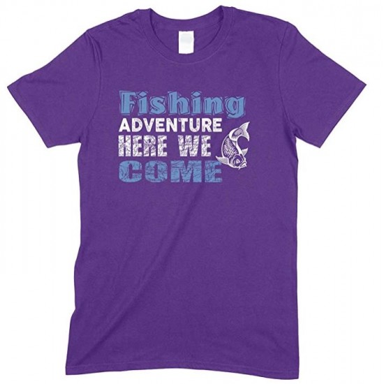 Fishing Adventure Here We Come-Kid's T Shirt Boy/Girl