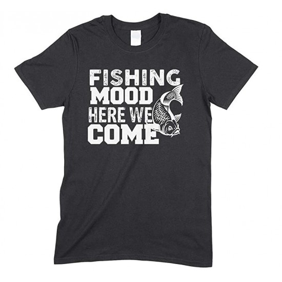 Kids Fishing T Shirts : Fishing Mood Here We Come-Child's