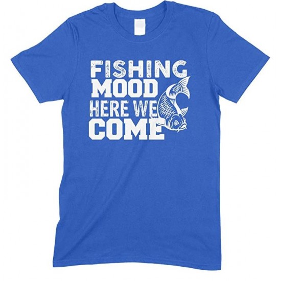 Funny Fishing T-Shirt I Fish Because-purple-xl