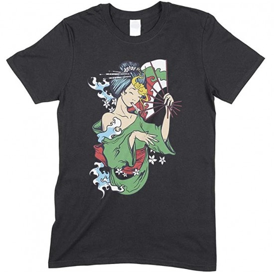  Geisha Smoking Weed  - Men's unisex T Shirt