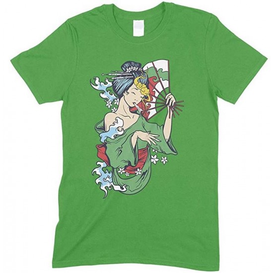  Geisha Smoking Weed  - Men's unisex T Shirt