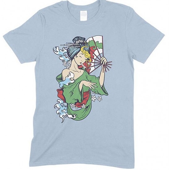  Geisha Smoking Weed  - Men's unisex T Shirt