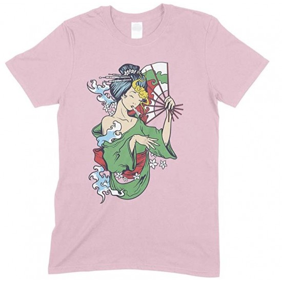  Geisha Smoking Weed  - Men's unisex T Shirt