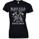 Black Axes Native American Indian Warrior-Ladies T Shirt 