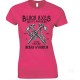 Black Axes Native American Indian Warrior-Ladies T Shirt 