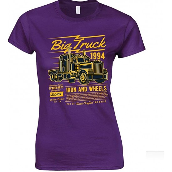  Big Truck 1994 Iron and Wheels- Ladies T Shirt 