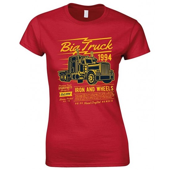  Big Truck 1994 Iron and Wheels- Ladies T Shirt 