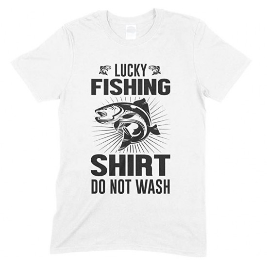 Lucky Fishing Shirt Do Not Wash- Adults Unisex T Shirt