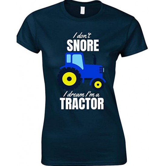  I Don't Snore I Dream I'm A Blue Tractor Funny Novelty Men's T Shirt 