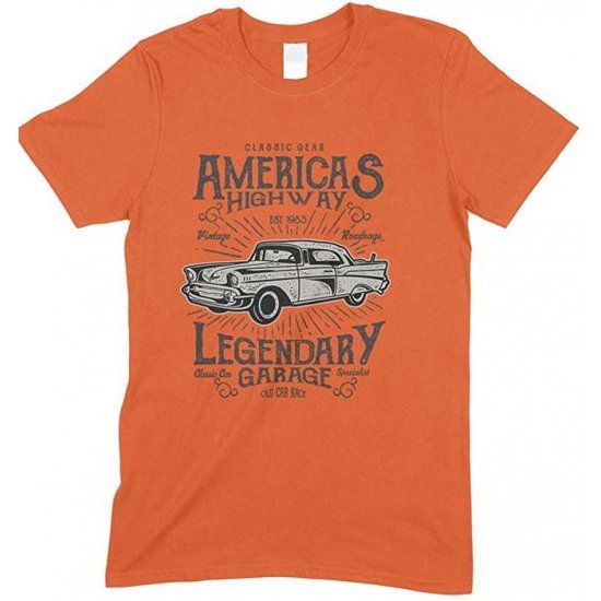  Classic Gear America's Highway Legendary Garage -Unisex Men's T Shirt 