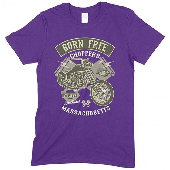  Born Free Choppers Massachusetts - Child's T Shirt Boy-Girl 