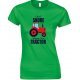  I Don't Snore I Dream I'm A Red Tractor Funny Ladies T Shirt 