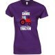  I Don't Snore I Dream I'm A Red Tractor Funny Ladies T Shirt 