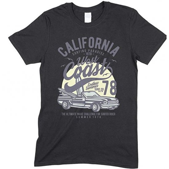 Children's- California Surfing paradise West Coast Endless Summer T Shirt -Boy - Girl