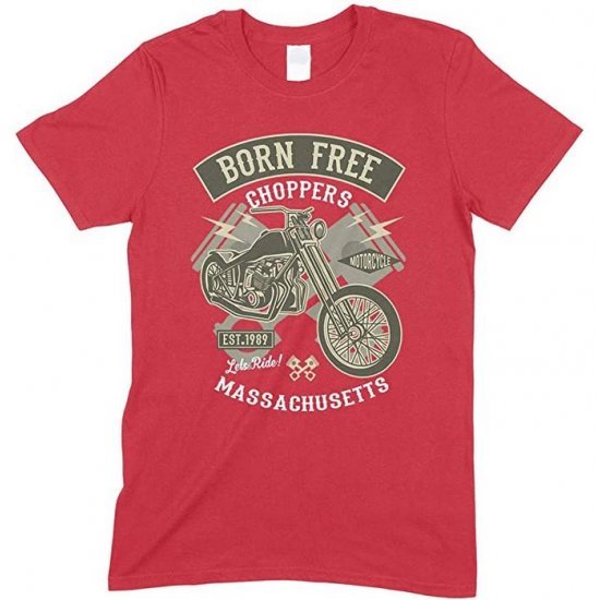  Born Free Choppers Massachusetts - Child's T Shirt Boy-Girl 