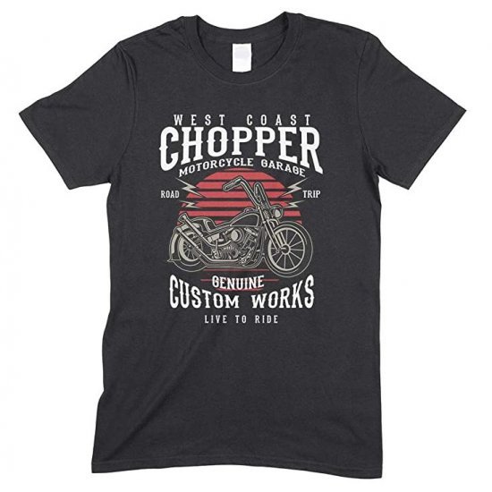 West Coast Chopper- Motorcycles Garage- Road Trip-  Live to Ride- Kids T-Shirt Boy/Girl