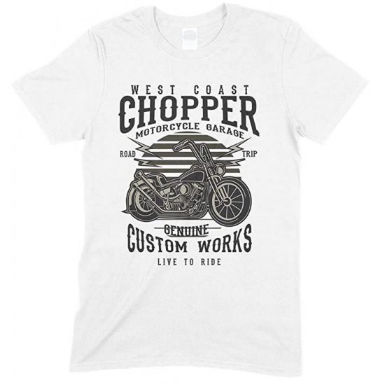 West Coast Chopper- Motorcycles Garage- Road Trip-  Live to Ride- Kids T-Shirt Boy/Girl