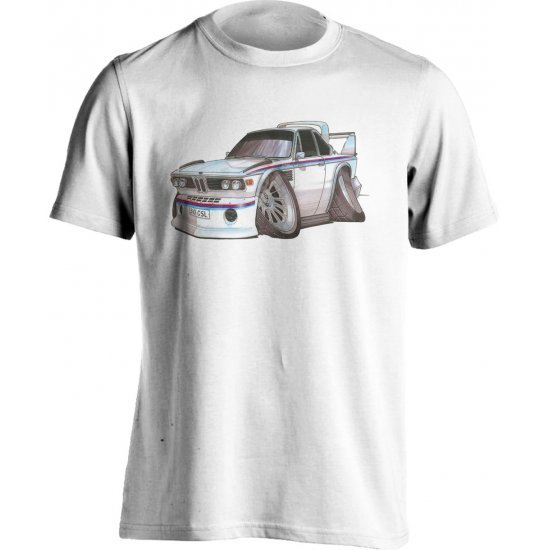 Koolart BMW 3.0 CSi White/Red&Blue Stripe – 0732 Child's T Shirt