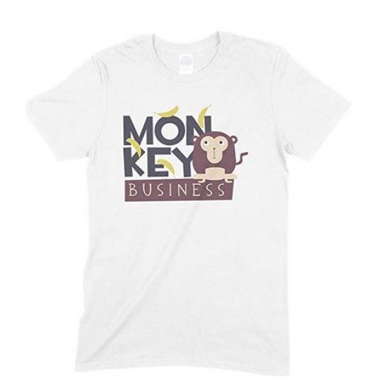 Adults Monkey Business - Novelty Funny Men's Unisex T Shirt 