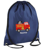 Personalised Embroidered Frie Engine Gym Bag